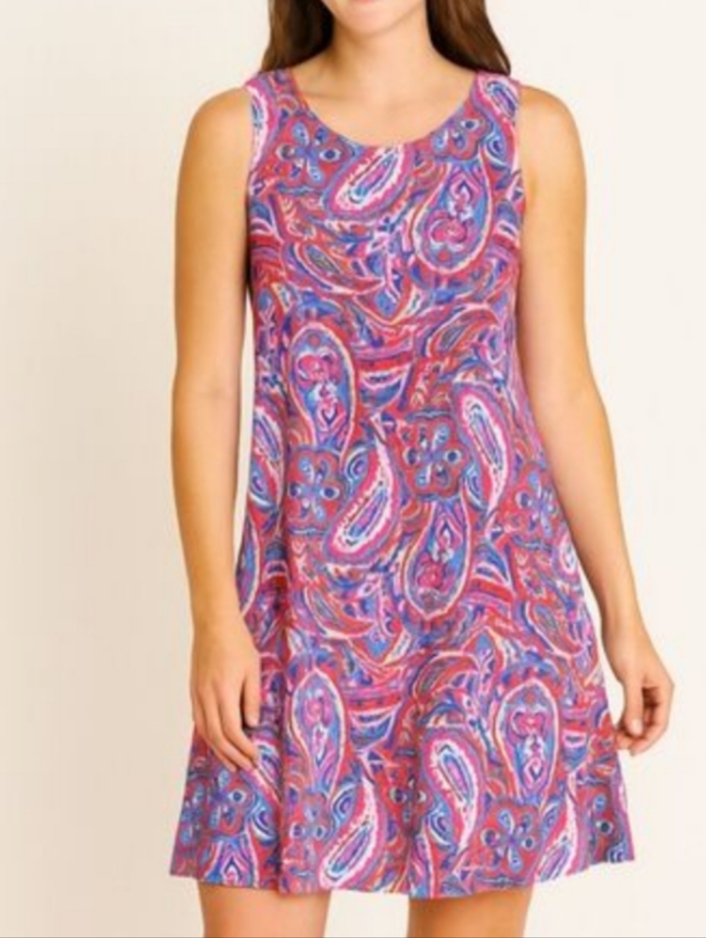 Dress Women Anne Klein  Midi Color Pink Size 4 A Line Spandex Sleeveless Casual